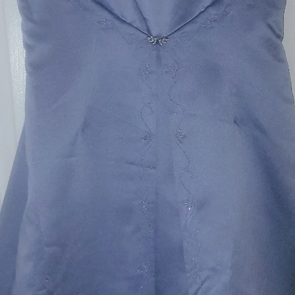 Michaelangelo Periwinkle Bridesmaid Dress - Picture 2 of 6